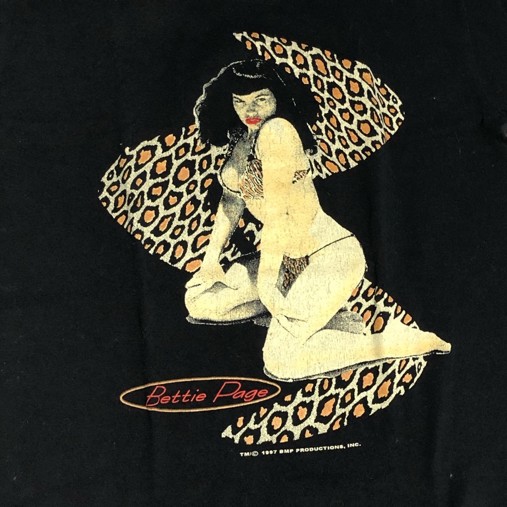 Vintage Bettie Page Mosquitohead T-shirt  1990s